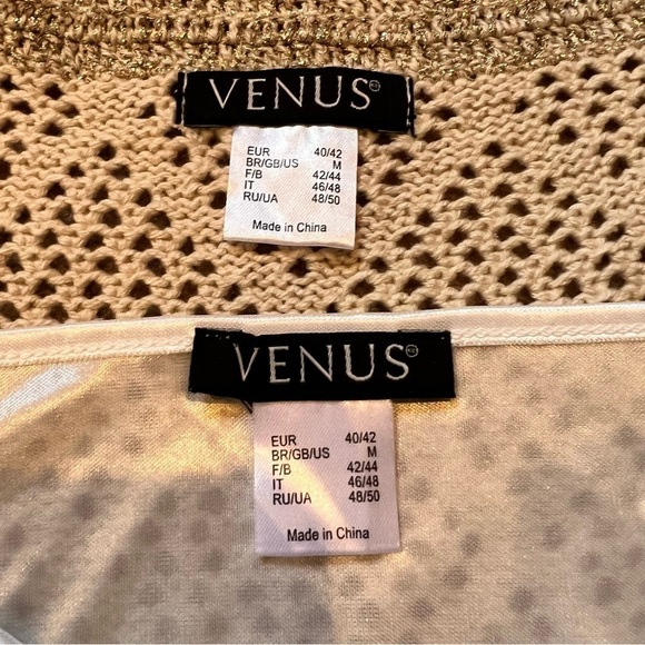 Strappy  Golden Beige Crochet Sheath Dress from Venus Cocktail Wedding Summer - Picture 6 of 6